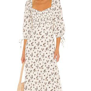 Faithfull the brand Paola Midi Dress Size Small